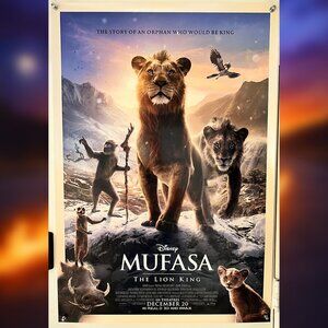 MUFASA (2024) - ORIGINAL DOUBLE SIDED MOVIE POSTER